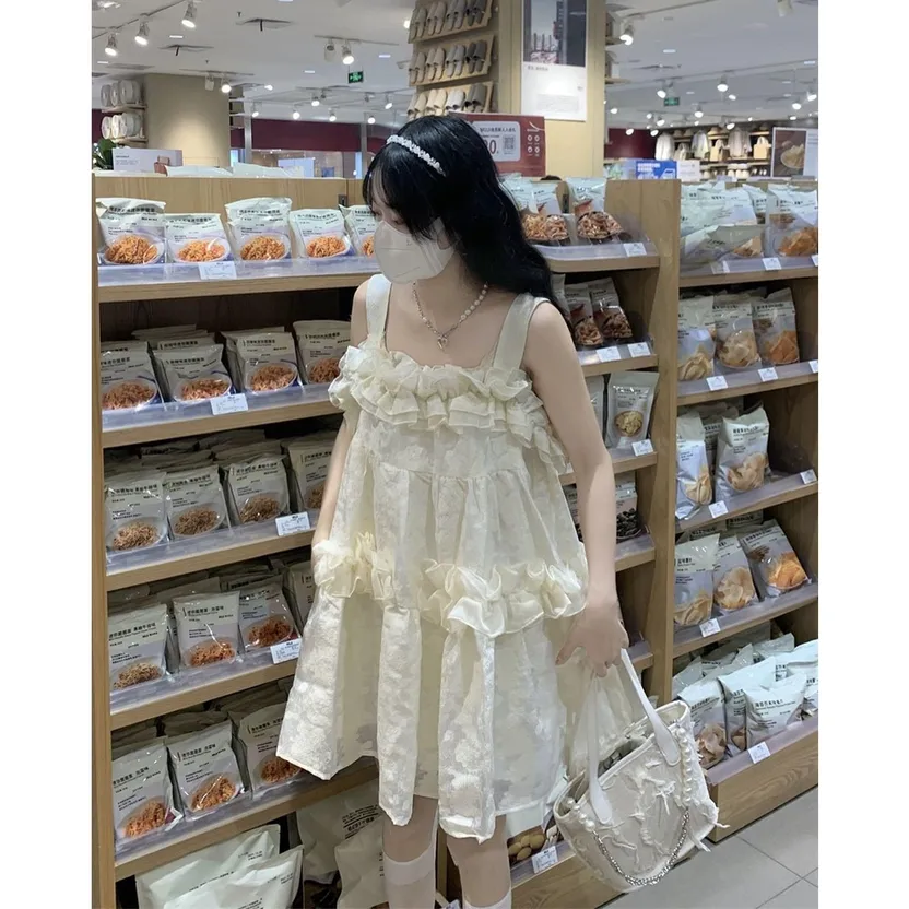 Mua Váy babydoll xốp cổ sơ mi siêu cute phong cách Hàn Quốc KAZY DRESS V053  | Tiki