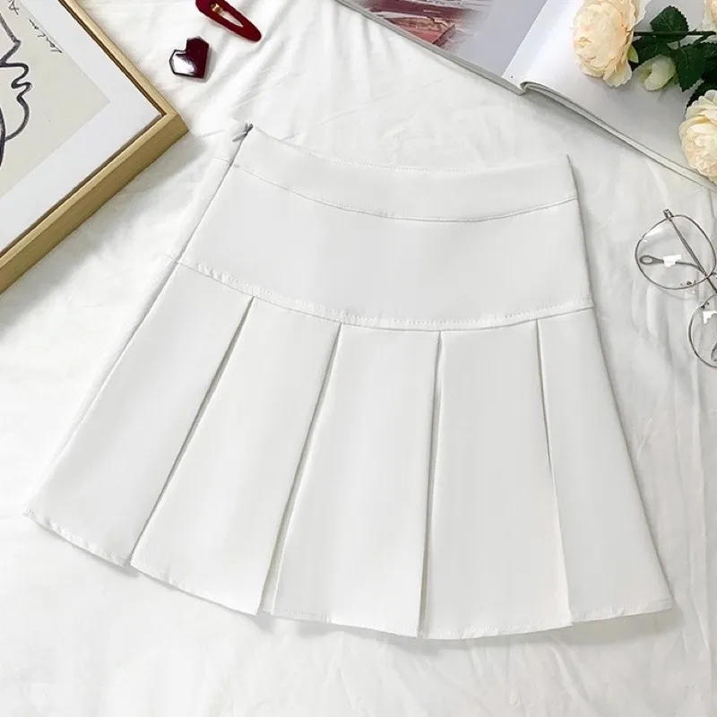 Chân váy tennis xếp ly màu trắng đen xếp li skirt cạp lưng cao ngắn chữ a  phong cách ulzzang kozoda CV5  Shopee Việt Nam