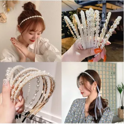 Mua Bờm tóc đính đá siêu sang ngọc trai nhân tạo cho nữ - chất liệu cao  cấp, thời trang Hàn Quốc | Tiki