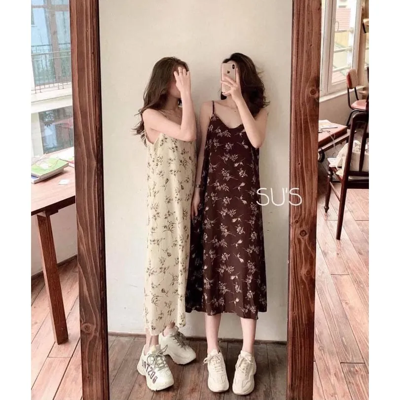 Nhẹ nhàng và nền nã với váy dài vintage hoạ tiết hoa nhí  Thời trang   Việt Giải Trí