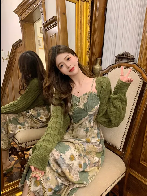 Váy yếm Hàn Quốc ngọt ngào cho ngày mới tràn đầy năng lượng  IVY moda